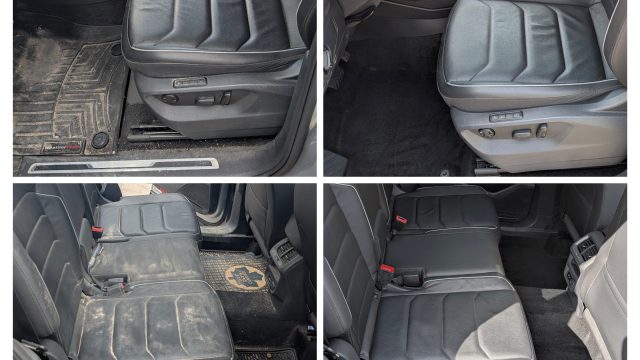 Before and After pictures of an interior