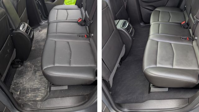Before and after pics of interior cleaning